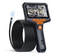 Cámara de inspección endoscópica Doble Lente NTS430, IP67, Impermeable, Cable Flexible, cámara for alcantarillado, 7 LED(8mm Dual Lens 1m)