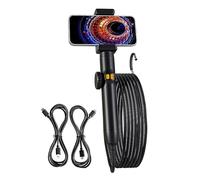 Cámara de inspección endoscópica industrial de 6 mm/8 mm, boroscopio con luz ajustable, sonda de apagado automático flexible
