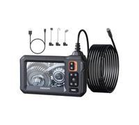Cámara de inspección - Endoscopio industrial ajustable impermeable de 8 LED, herramienta visual de alta resolución | Fontaneros Electricistas Propietarios Mecánica Automotriz Reparación de