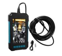 Cámara de inspección por boroscopio HaloVerde con lente dual de 8 mm y pantalla HD de 1080p, una cámara de inspección de alcantarillado con clasificación IP67 para mantenimiento