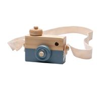 Cámara de Juguete de Madera: Madera Natural, Accesorios fotográficos realistas, Juego de simulación imaginativo, Pintura Segura no tóxica, diseño , Sonido de Obturador al Hacer | Niños, Ni