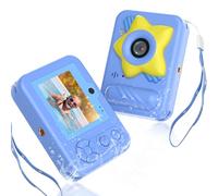 Cámara de juguete impermeable para niños con tarjeta de 32 GB, cámara digital subacuática HD de 48 MP 1080P, IP68 a prueba de golpes, regalo para niños y niñas de 3, 4, 5, 6, 7, 8, 9, 10 años, regalo