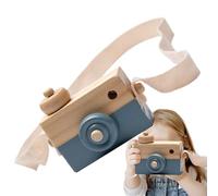 Cámara De Juguete Para Niños Accesorios De Fotos Realistas De Madera