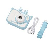 Cámara de Juguete para Niños, Cámara Digital Portátil para Niños, Filtros Múltiples, Operación de una Tecla, Video de 1080P con Flash para Niños Pequeños (Blue)