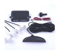 Cámara de Marcha Atrás 1 Juego Sensor Estacionamiento para Automóvil Pantalla 4 Sensores para Todos Los Automóviles Monitor Radar Respaldo Asistencia Marcha Atrás Cámara de visión Trasera(4 White)