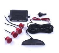 Cámara de Marcha Atrás 1 Juego Sensor Estacionamiento para Automóvil Pantalla 4 Sensores para Todos Los Automóviles Monitor Radar Respaldo Asistencia Marcha Atrás Cámara de visión Trasera(4 Red)
