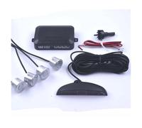Cámara de Marcha Atrás 1 Juego Sensor Estacionamiento para Automóvil Pantalla 4 Sensores para Todos Los Automóviles Monitor Radar Respaldo Asistencia Marcha Atrás Cámara de visión Trasera(4 Silver)