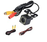 Cámara De Marcha Atrás Cámara De Visión Trasera Coche HD Gran Angular Vídeo para Vehículo Marcha Atrás 12 LED Nocturna Estacionamiento Cámara De Reversa(8 LED Set)