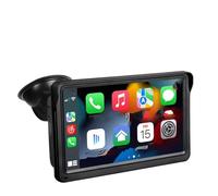 Cámara de marcha atrás de 7 pulgadas, radio de coche, reproductor de video multimedia, Carplay y pantalla táctil inalámbrica Android Auto (sólo radio) (radio y cámara)