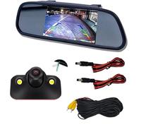 Cámara De Marcha Atrás Monitor Espejo Retrovisor para Coche con Pantalla TFT De 5 Pulgadas Y Pantalla LCD HD800 X 480 con 2 Entradas Vídeo Y Cámara Visión Trasera Opcional Car Rearview Camera(03)