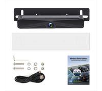 Cámara de matrícula trasera para coche, 1080P, energía solar, marcha atrás, aplicación inalámbrica