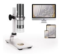 Cámara de microscopía digital WiFi cainda 4k 3840x2160p con soporte metálico ajustable para microscopía portátil inalámbrica para teléfonos inteligentes y PC Mac Windows