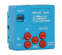 Cámara de microscopio digital, 1080P 4K 48MP Industrial HDMI USB Trinocular Lupa de vídeo para uso en laboratorio