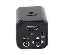 Cámara De Microscopio Industrial Digital 5-12V, 1 / 3in 60F / S 1080P Cámara De Microscopio Industrial De Salida Hdmi con Control Remoto, Balance De Blancos Automático(Enchufe de la UE 220V)