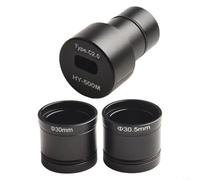 Cámara de microscopio USB de 5 MP, ocular digital de montaje en C con sensor CMOS de 1/2.5 pulgadas para inspección industrial y visión artificial, incluye adaptadores de 23.2 mm, 30 mm, 30.5 mm
