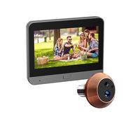 Cámara de Mirilla Tuya Wifi de 3 MP, Videoportero Inalámbrico Inteligente, Timbre con Detección de Movimiento PIR, Seguridad para el Hogar.
