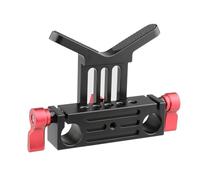 Cámara de montaje en hombro doble mango ajustable soporte de lente para cámara DSLR videocámara accesorios de apoyo
