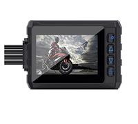 Cámara de Motocicleta a Prueba de Agua de Cuerpo Completo Dual 1080P Full HD Moto Autocycle DVR Dash CAM Black GPS Box(32G)