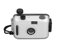 Cámara de película desechable de 35 mm, cámara retro de un solo uso con lente F/9 de 28 mm, impermeable, reutilizable, ligera, vintage para niños (blanco y negro)