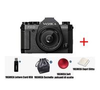 Cámara De Película Digital Yashica FX-D S300 Negra Con Accesorios