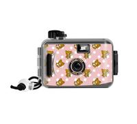 Cámara de película impermeable recargable de 35 mm para esnórquel, exposición manual, sin película (oso)