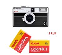 Cámara de Película KODAK con Flash EKTAR H35N H35, Cámara de Medio Formato, Cámara de Película de 35 mm, Cámara de Película Reutilizable, Opcional 2 Películas ColorPlus White