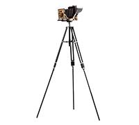 Cámara de película vintage con trípode portátil, artículo de regalo de estudio coleccionable antiguo, perfecto para accesorios de fotografía y decoración del hogar