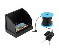 Cámara de pesca subacuática de 4.3 pulgadas con lente gran angular de 220 grados e impermeable IP68 para barco de hielo, kit de búsqueda de peces (4.3IPS + cámara de 30 m)