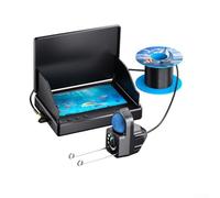 Cámara de pesca subacuática portátil con pantalla IPS gran angular para mar, lago, río, pesca en hielo, herramienta de búsqueda de peces HD, color negro, 30 metros (30 m)