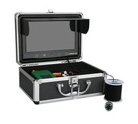 Cámara de pesca submarina, 100 0tvl Kit de cámara de video de pesca bajo el agua 6 PCS Luces de lámpara infrarroja con el buscador de peces de monitor de color de 9 "pulgadas for la pesca con hielo pa