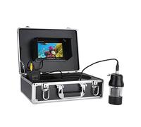 Cámara de Pesca submarina, 7 Pulgadas DVR Recorder 20m 50m 100m Pesca bajo el Agua Videocámara Finder IP68 Impermeable 38 Le Cámara giratoria DS de 360 Grados(F8200DB-2L-50M)