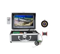 Cámara de Pesca submarina, 9 InchHD 1080P Screen Fish Finder Underwater Fishing Camera 15pcs White Leds + IR Lamp For River/Winter Ice para Hielo, Barco, Pesca náutica(1080P 30M NO DVR)