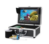 Cámara de pesca submarina, 9 pulgadas DVR Finder 100 0TVL Cámara de pesca de grabación bajo el agua 15pcs blanco LE DS Plus 15pcs lámpara infrarroja para pesca en kayak en lagos helados(30M Cable)