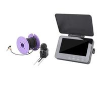 Cámara de Pesca Submarina, Buscador de Peces HD 1080p Portátil con Cable de 49.2 Pies y Pantalla Táctil de 4.3 Pulgadas para Pesca en Kayak de Bote de Hielo en el Lago de Hielo