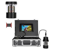 Cámara de Pesca submarina, Finder de Pescado de la cámara de Video de la Pesca subacuática de 7 Pulgadas de 20 m / 50m / 100m IP68 Impermeable 38 Le Cámara giratoria DS de 360 Grados(F8200B-2L-20M)