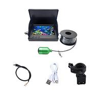 Cámara de pesca Submarina, Monitor buscador de peces de 4,3/5,0 pulgadas compatible con cámara de pesca pantalla Visual subacuática dispositivo buscador de pesca de visión nocturna oscura(5 inch Set)