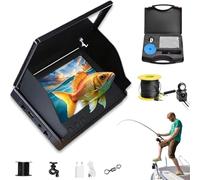 Cámara de Pesca submarina portátil Clearhook de 5 Pulgadas - Visión Nocturna infrarroja Gran Angular de 220°, batería de 10000 mAh, Resistencia al Agua IP65, cámara submarina para Pesca (15M)