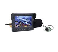 Cámara de pesca submarina, Video Fish Finder 4.3 pulgada LCD Monitor 100 0tvl Kit de la cámara de pesca bajo el agua Luces blancas for el invierno Hielo Lago de la pesca de mar para pesca en kayak en