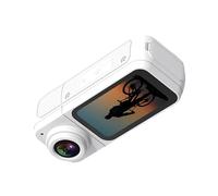 Cámara de pulgar pequeña con pantalla de 1.45 pulgadas, video de 2.7 K con lente giratoria de 180 grados para capturar una perspectiva única fácilmente grabadora de video