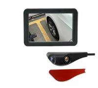 Cámara De Punto Ciego con Monitor Digital De Espejo Retrovisor DVR De 5 Pulgadas con Lente Dual para Interior De Coche Cámara Reserva Coche(Left Side Black)