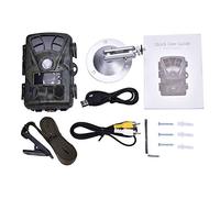 Cámara de rastreo NinGYiYan, para Caza de Vida Silvestre, Resistente a la Lluvia, Sensor de Imagen de 16 MP, Disparador de 0,6 s, Alcance de 20 m, detección de 70°, monitoreo PIR