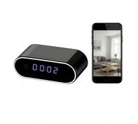 Cámara de reloj de alarma 2 en 1, cámara HD WiFi con 64 GB SD incluida - WiFi & AP Hotspot Remote Viewing, Local Recording, 2600 mAh Battery, HD Night Vision, Motion Detection -No Audio