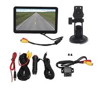 Cámara de Respaldo de 7 Pulgadas con Kit de Monitor, de estacionamiento inverso Gran Angular de 170° con visión Nocturna de 4 LED, Cable de 6 m para camioneta, Remolque, autobús, (4LED Light Camera)