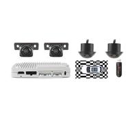 Cámara de respaldo DVR Bird's-Eye Surround View System AHD HDMI 360° 3D Car Panoramic Camera Reemplazo para Enclave GL8 Refit para Regal y otros modelos (3DP-1 con USB de 128G) (con calibración 64G)