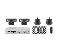 Cámara de respaldo DVR Bird's-Eye Surround View System AHD HDMI 360° 3D Car Panoramic Camera Reemplazo para Enclave GL8 Refit para Regal y otros modelos (3DP-1 con USB de 128G) (calibración 128G)