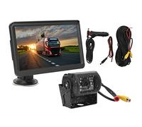 Cámara de Respaldo Pantalla HD de 7 Pulgadas 18 Kit de Marcha atrás de estacionamiento de Marcha atrás para automóviles Camiones SUV con procesador de Imagen 1080P IP69K Ángulo de