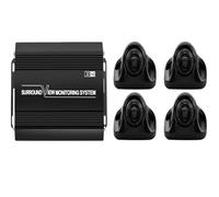 Cámara de respaldo para coche, sistema de cámara de visión envolvente de 360°, vista sin costuras (3D + 1080P) para cámara de coche de autobús de larga distancia (versión BSD) (versión base)