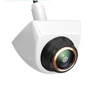 Cámara de Retroceso Cámara De Visión Trasera Coche con Lente Ojo Gran Angular 170° AHD CVBS IP68 Resistente Al Agua Resolución 1080p(White-CVBS-AHD1080P)