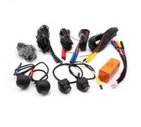 Cámara de reversa Cámara para Coche 1080P 3D Panorámica Envolvente con Vista Derecha Izquierda Delantera Trasera Kit Cámara Marcha Atrás Cámara Aparcamiento 360 Grados Cámara Trasera
