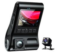 Cámara de salpicadero 1080P de 2 pulgadas, pantalla de visualización triple/doble lente, grabadora de conducción de coche para cámara delantera y trasera o interior